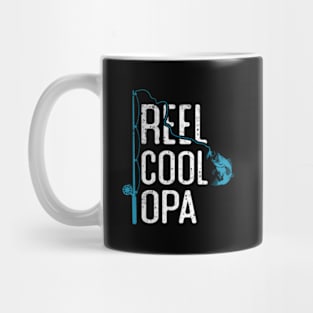 Reel Opa Fishing Fathers Day For Fisher Opa Mug